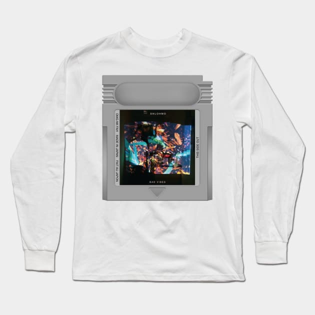 Bad Vibes Game Cartridge Long Sleeve T-Shirt by fantanamobay@gmail.com